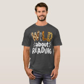 読書愛好家のための服 読書が大好き ワイルド アバウト リーディング B Tシャツ (正面フル)
