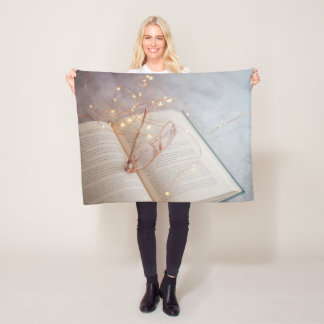 読書愛好家の毛布 フリースブランケット