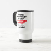 読書愛好家の言語病理医 トラベルマグ (正面左)