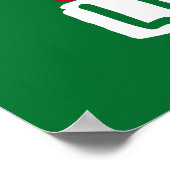 読書愛好家クリスマスツリー ポスター (角)