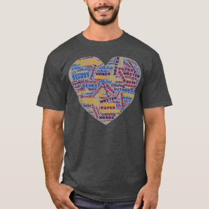 読書愛好家ワードクラウドリーダライブラリおもしろいアンメンズ Tシャツ
