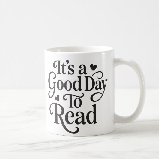 読書日和 – 読書家のためのくつろぎのデザイン コーヒーマグカップ (右)