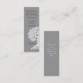 読書木の細い規則的な名刺 スキニー名刺 (正面/裏面)