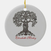 読書木-ギフトのオーナメント セラミックオーナメント (裏面)