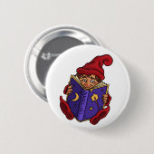 読書格言のおもしろいなボタン 缶バッジ (正面&裏面)