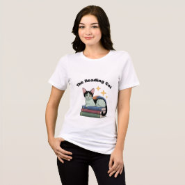 読書猫のレディースTシャツ トライブレンドTシャツ