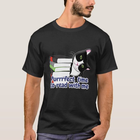 読書猫 Tシャツ (正面)