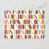 読書用パーソナライズされた文具 ノートカード (裏面)