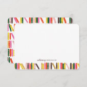 読書用パーソナライズされた文具 ノートカード (正面/裏面)