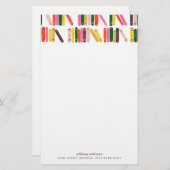 読書用パーソナライズされた文具 便箋 (正面/裏面)