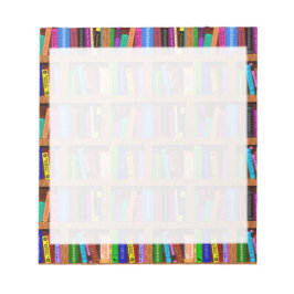 読書用図書棚パターン ノートパッド