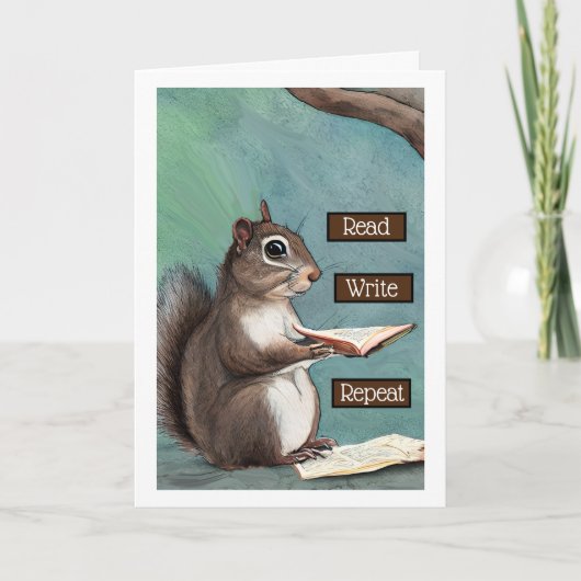 読書繰り恋しく思返せ カード (正面)