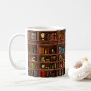 読書者本愛本ワーム コーヒーマグカップ