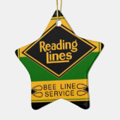 読書鉄道ライン、蜂ラインサービスオーナメント セラミックオーナメント (左)
