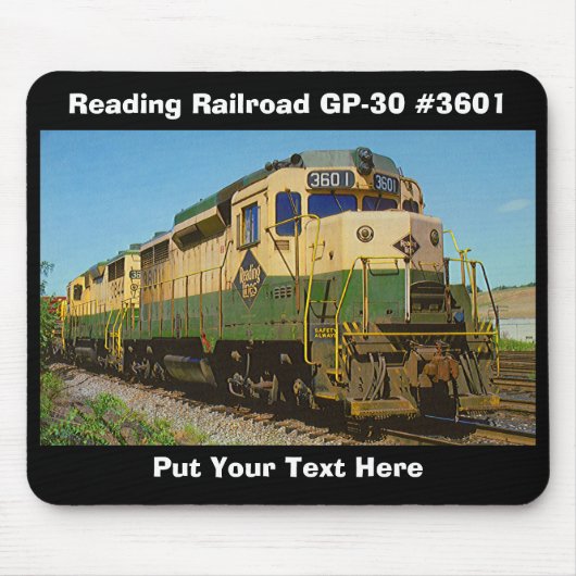 読書鉄道GP-30 #3601カスタムのマウスパッド マウスパッド (正面)