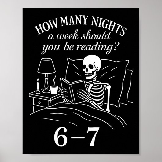 読書67おもしろ画像英語教師おもしろい67本好き ポスター (正面)