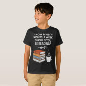 読書67シックスセブン面白い英語教師のミーム Tシャツ (正面フル)