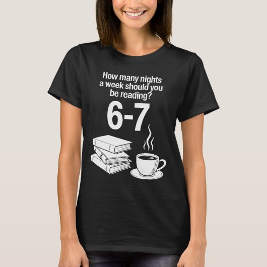読書67 Meme 英語教師 おもしろい 本好き Tシャツ (正面)