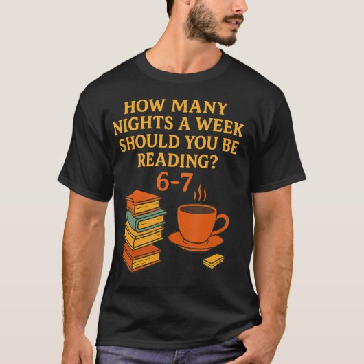 読書67 Meme 英語教師 おもしろい 6 7 本好き Tシャツ (正面)