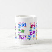 読書! あなたの視力の単語を学んで下さい! コーヒーマグカップ (中央)