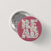 読書(ボタン#1) 缶バッジ (正面&裏面)