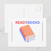 読書 メッセージペーパー ポストカード (正面/裏面)