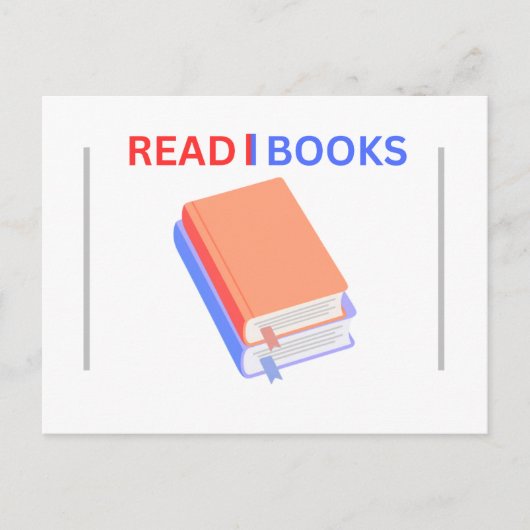 読書 メッセージペーパー ポストカード (正面)