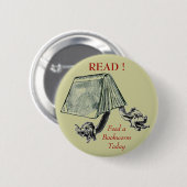 読書! 缶バッジ (正面&裏面)
