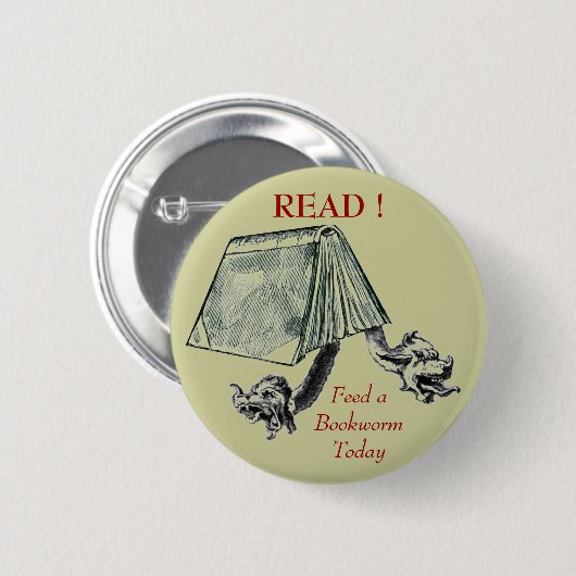 読書! 缶バッジ (正面&裏面)