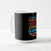 読書 - 読書の確率100% コーヒーマグカップ (正面左)