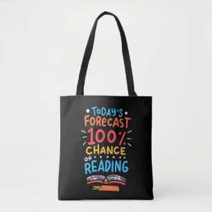 読書 - 読書の100%確実な予報 トートバッグ
