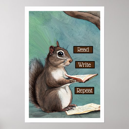 読書Repeat Squirrel読's a Book ポスター (正面)
