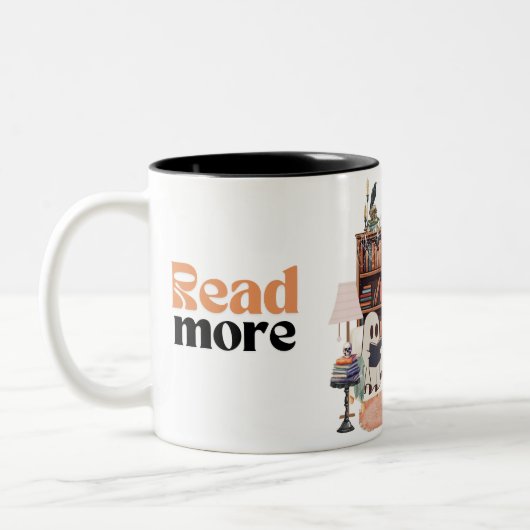 読本の不気味先生 ツートーンマグカップ (左)