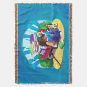 読本ワゴンアートブランケット スローブランケット (正面縦)