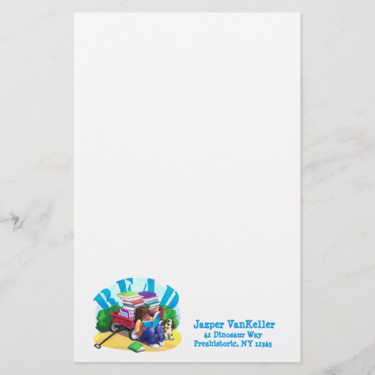 読本ワゴンアート文房具 便箋 (正面)