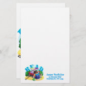 読本ワゴンアート文房具 便箋 (正面/裏面)