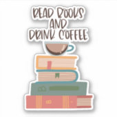 読本飲みコーヒーシール シール (正面)