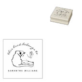 読猫蝶モダンカスタム蔵 ラバースタンプ (押印)