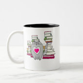 読猫 ツートーンマグカップ (左)