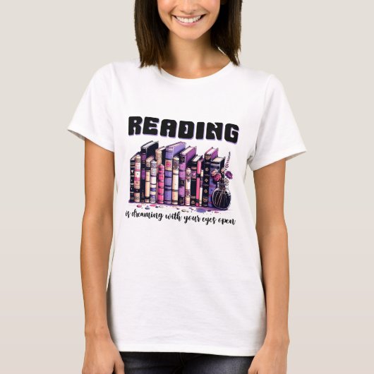 読目を開けて夢を見ている Tシャツ (正面)