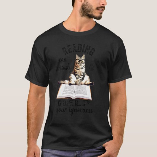 読知らな救済い猫 Tシャツ (正面)