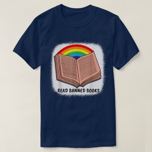 読禁書読おもしろいの本愛本 Tシャツ (デザイン正面)