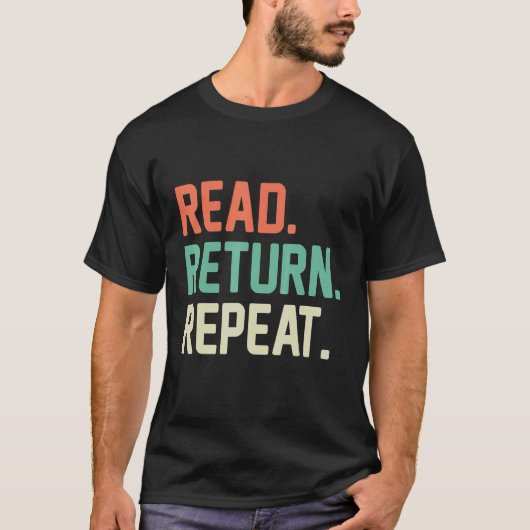 読繰り返しブック Tシャツ (正面)