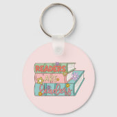 読者がリーダーになる – かわいい&ブ感動的ック キーホルダー (裏面)