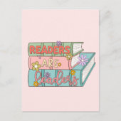 読者がリーダーになる – かわいい&ブ感動的ック ポストカード (正面)