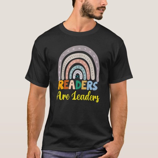 読者がリーダーズ・ブック・レインボー読の先生 Tシャツ (正面)