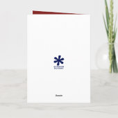 読者とミステリーブックファン向け誕生日 カード (裏面)