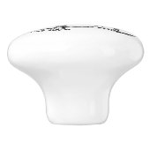 読者とライターのためのホワイトセラミックの引き出しプル セラミックノブ (側面)