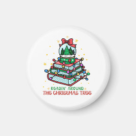 読者のためのクリスマススノーグローブブック マグネット