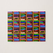 読者のための図書館の本棚パターン ジグソーパズル (横)